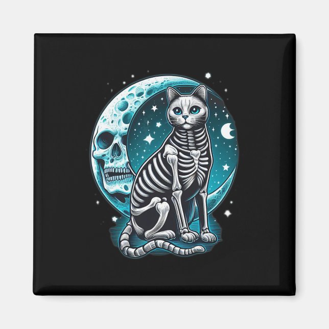 Imán Skull - Idea de disfraces de Halloween con esquele (Frente)