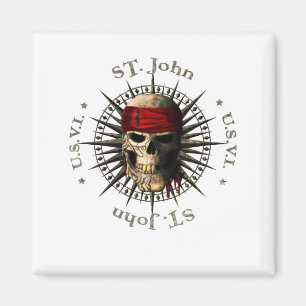 Imán Skull pirata de San Juan