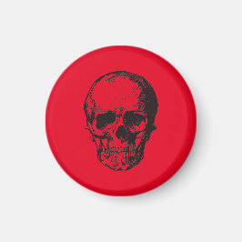 Imán Skull Red Pop Art