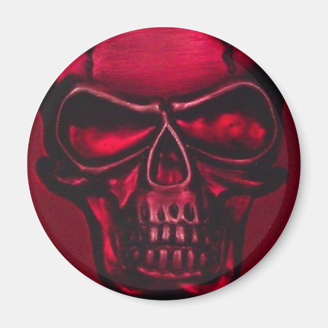 IMÁN SKULL ROJO (Frente)