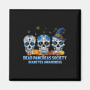 Imán Skulls Sociedad de Páncreas Muerto Diabetes Concie