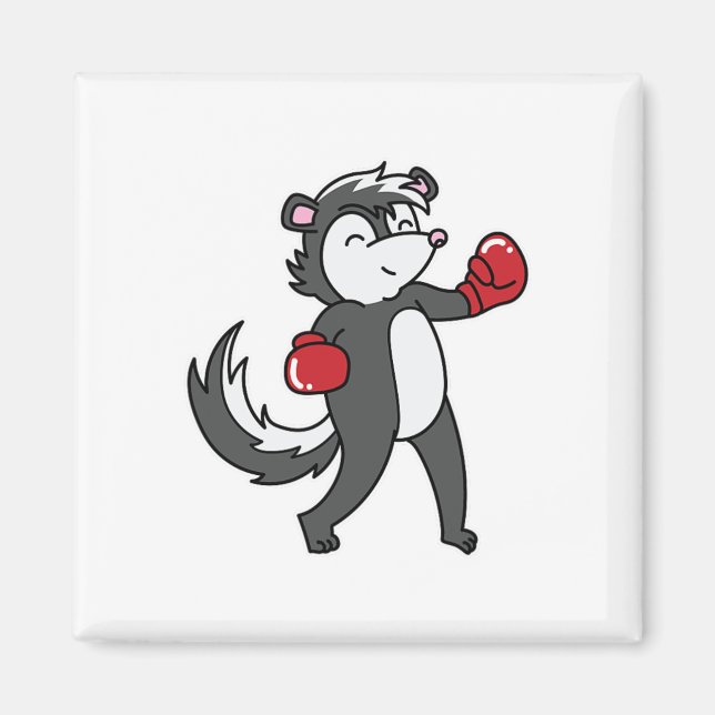 Imán Skunk Hace Boxeo (Frente)