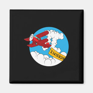 Imán Sky Airplane Funny Maths Nerthday Gift Pi Day