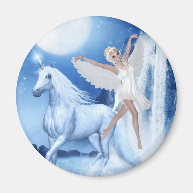 Imán Sky Faerie Aspárrs y Unicorn (Frente)