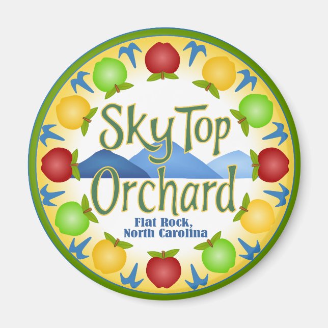Imán Sky Top Orchard (Frente)