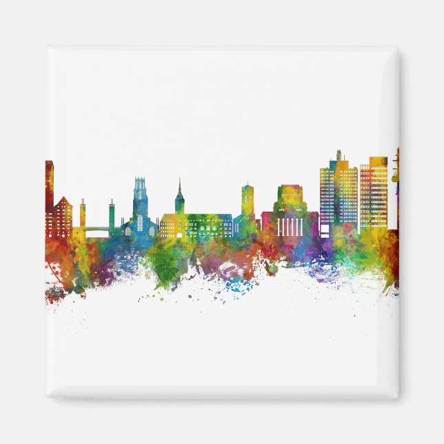 Imán Skyline Alemania de Duisburg (Frente)