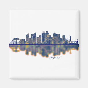 Imán Skyline Curitiba