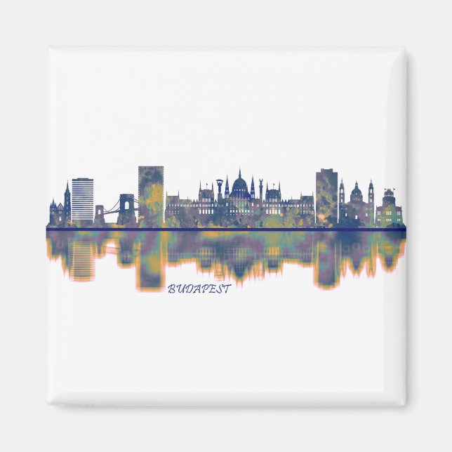 Imán Skyline de Budapest (Frente)