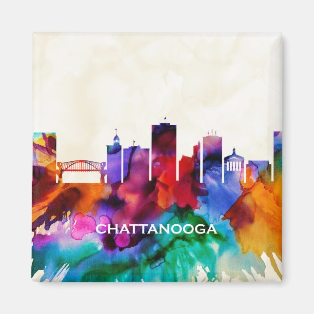 Imán Skyline de Chattanooga (Frente)