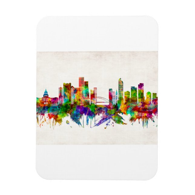 Imán Skyline de Denver Colorado (Vertical)
