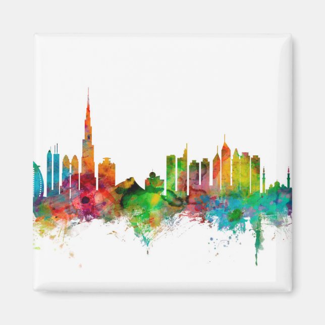 Imán Skyline de Dubai (Frente)