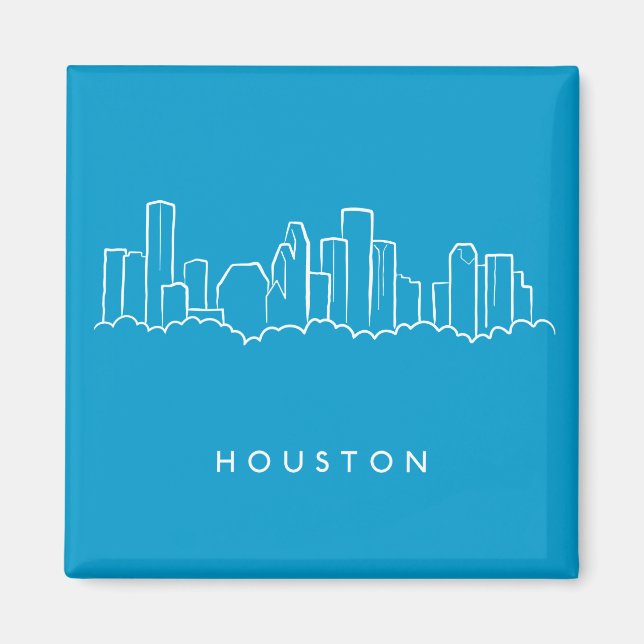 Imán Skyline de Houston (Frente)