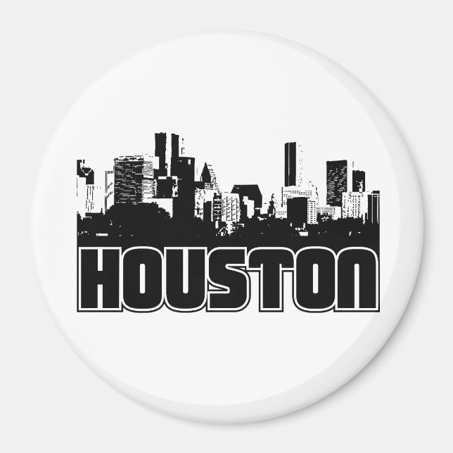 Imán Skyline de Houston (Frente)