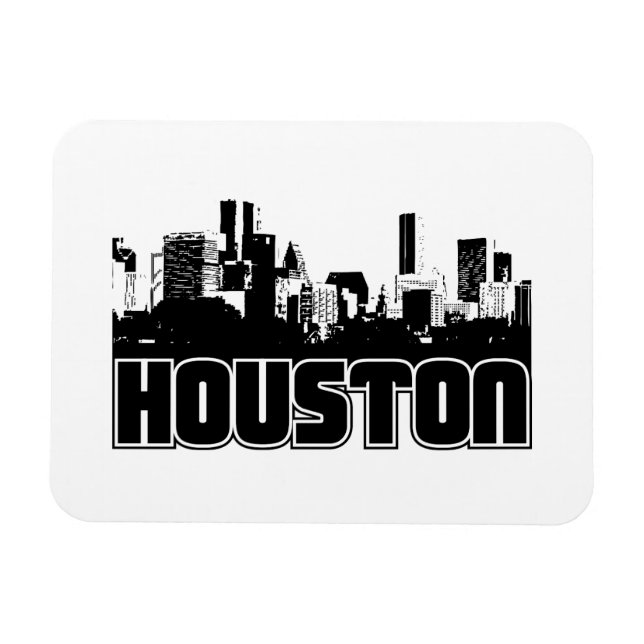 Imán Skyline de Houston (Horizontal)