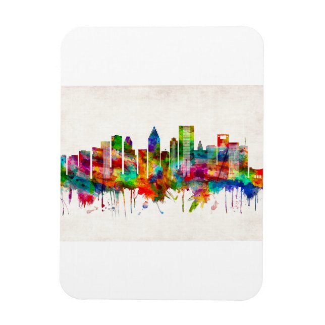 Imán Skyline de Houston Texas (Vertical)