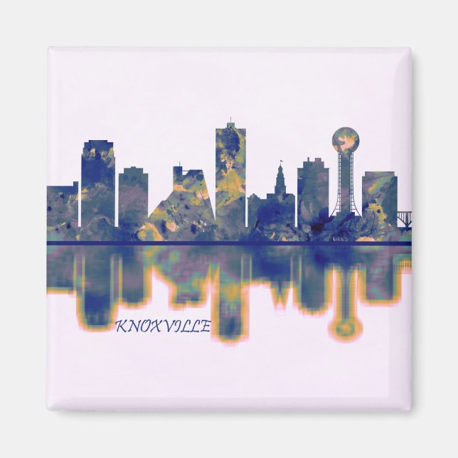 Imán Skyline de Knoxville (Frente)