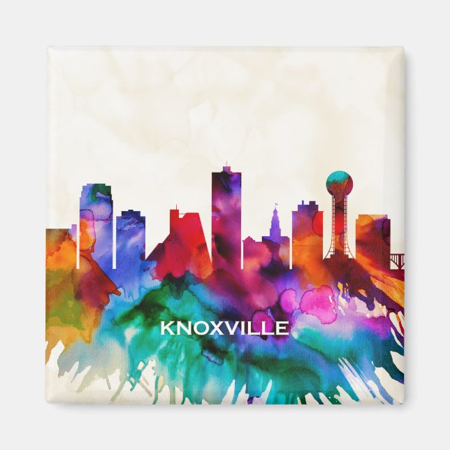 Imán Skyline de Knoxville (Frente)