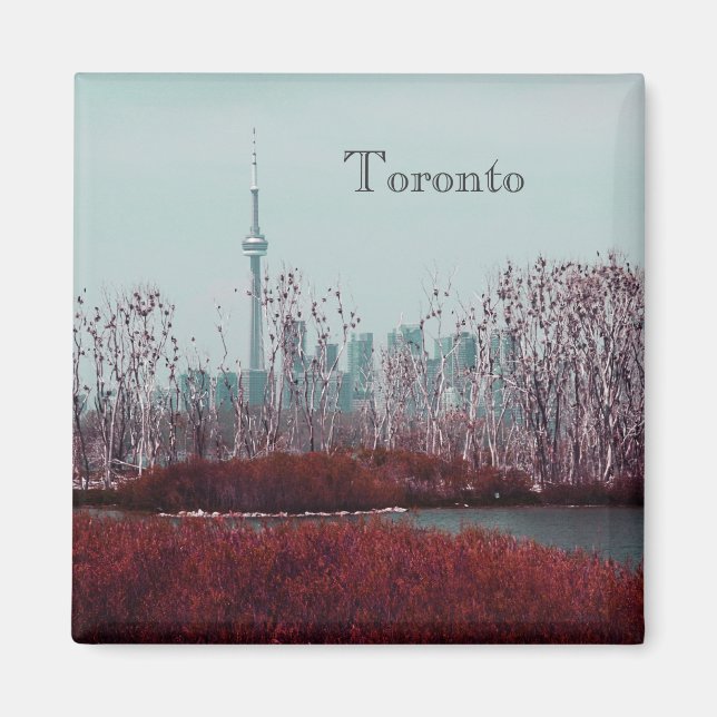 Imán Skyline de la primavera de Toronto (Frente)