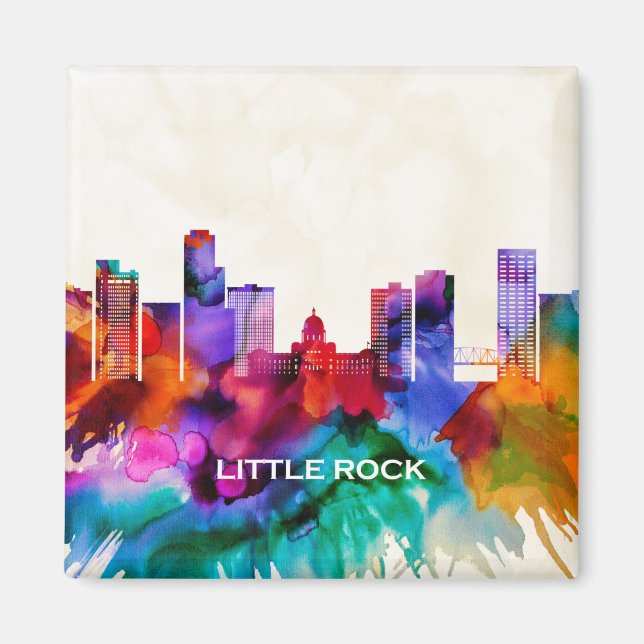 Imán Skyline de Little Rock (Frente)