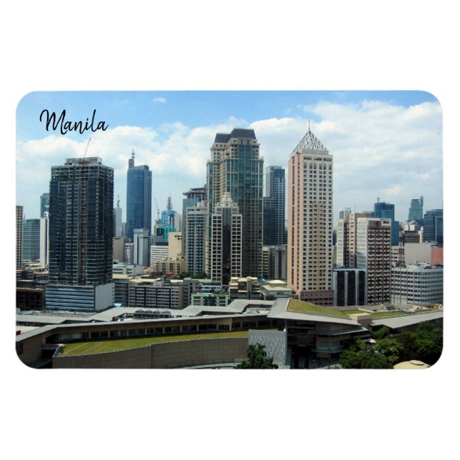 Imán skyline de makati (Horizontal)