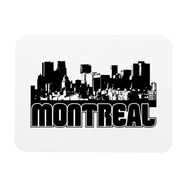 Imán Skyline de Montreal (Horizontal)