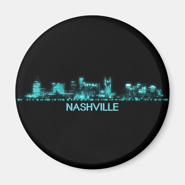 Imán Skyline de Nashville (Frente)