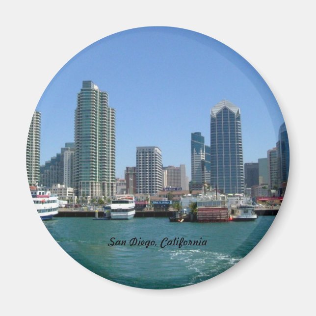 Imán Skyline de San Diego (Frente)