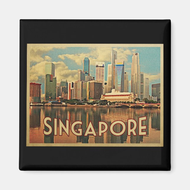 Imán Skyline de Singapur (Frente)