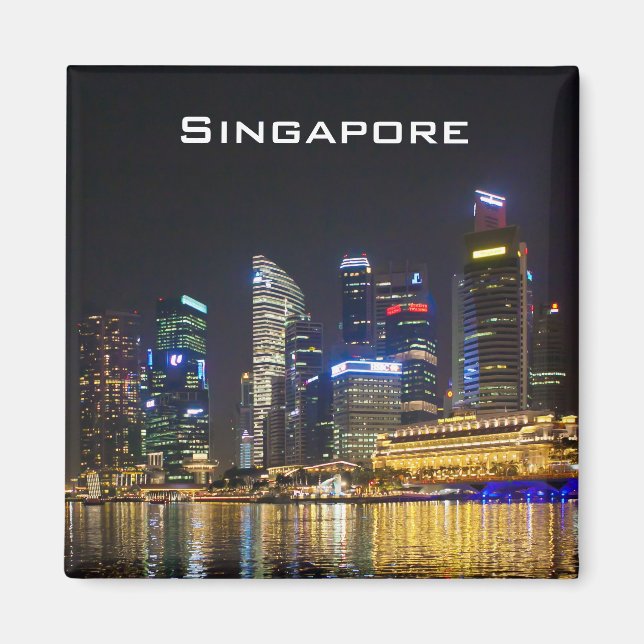 Imán Skyline de Singapur (Frente)