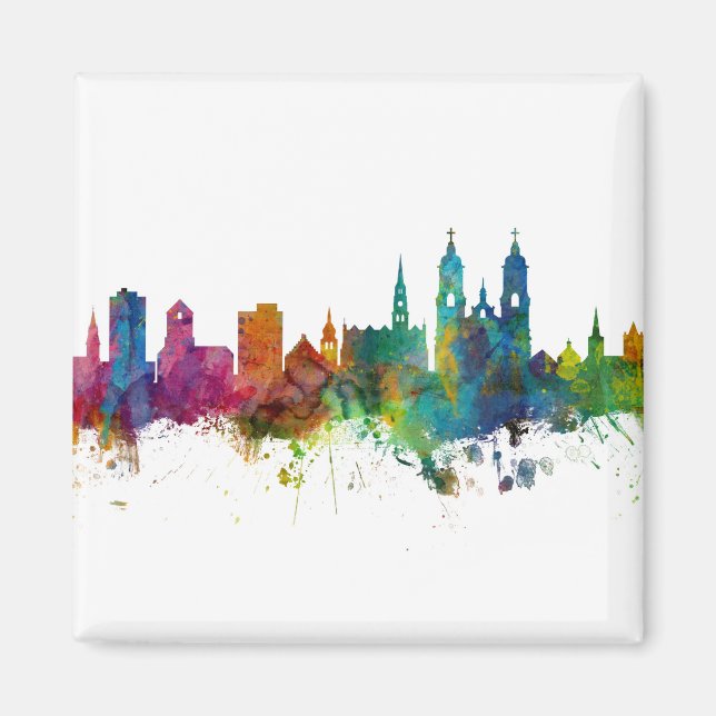 Imán Skyline de St Gallen Suiza (Frente)