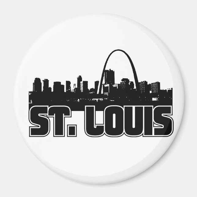 Imán Skyline de St Louis (Frente)