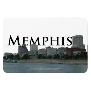 Imán Skyline Memphis con Memphis en el Sky Magnet