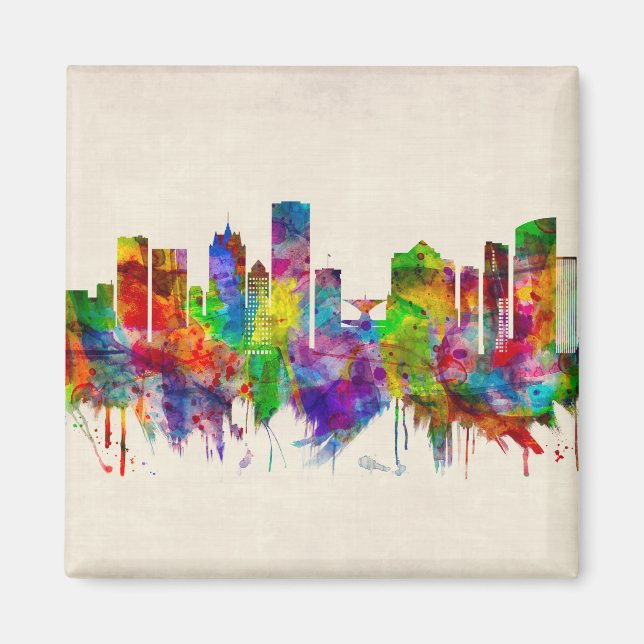 Imán Skyline Milwaukee Wisconsin (Frente)