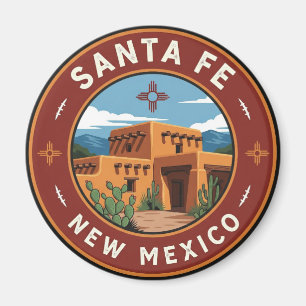 Imán Skyline Santa Fe Viaje Nuevo México
