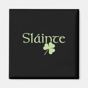 Imán Slainte Shamrock Irish Lucky Green Ireland St Patr