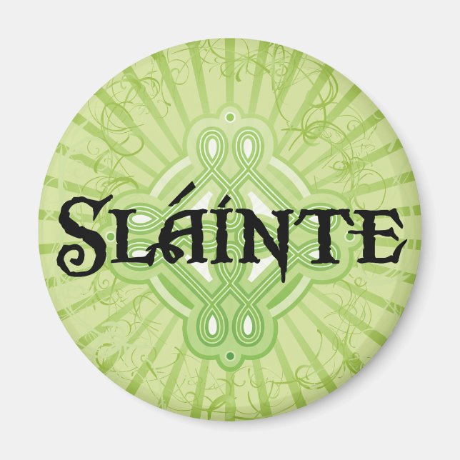 Imán Slainte St. Patrick's Day Magnet (Frente)