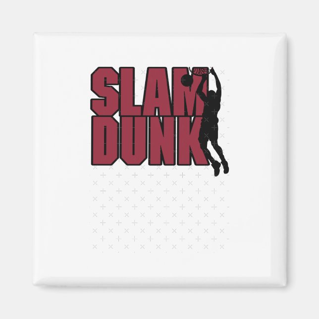 Imán Slam Dunk de Baloncesto (Frente)