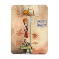 Slam Dunk en Basketball Hoop por Jay Throckmorton