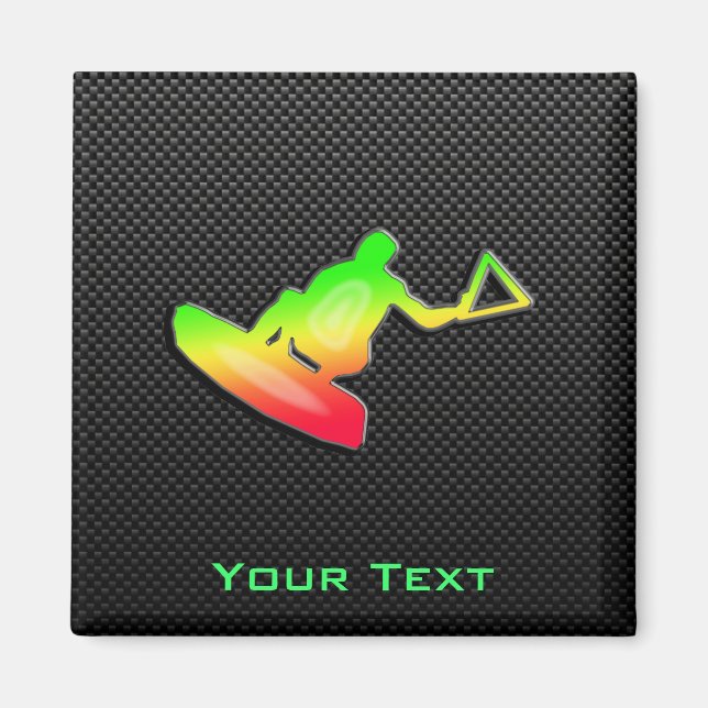 Imán Sleek Wakeboarder (Frente)