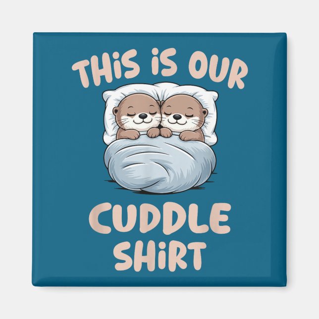 Imán Sleeng Otter Couple This Is Our Cuddle  (Frente)