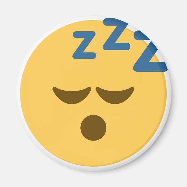 Imán Sleepy Emoji (Frente)