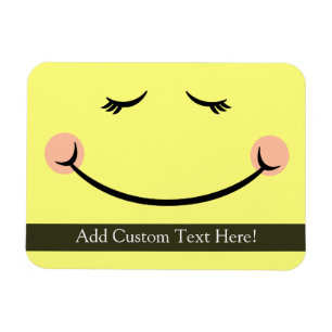 Imán Sleepy Kawaii Happy Face