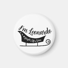 Imán Sleigh Mi Nombre.