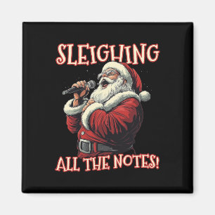 Imán Sleighing All Notes Santa Navidades Music Sant