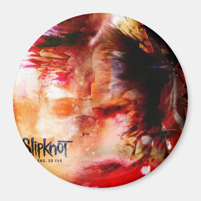 Imán Slipknot custom round magnet (Frente)