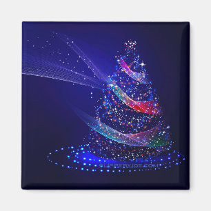 Imán SlipperyJoe árbol de Navidad digital translúcido r