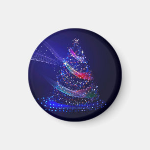 Imán SlipperyJoe árbol de Navidad digital translúcido r