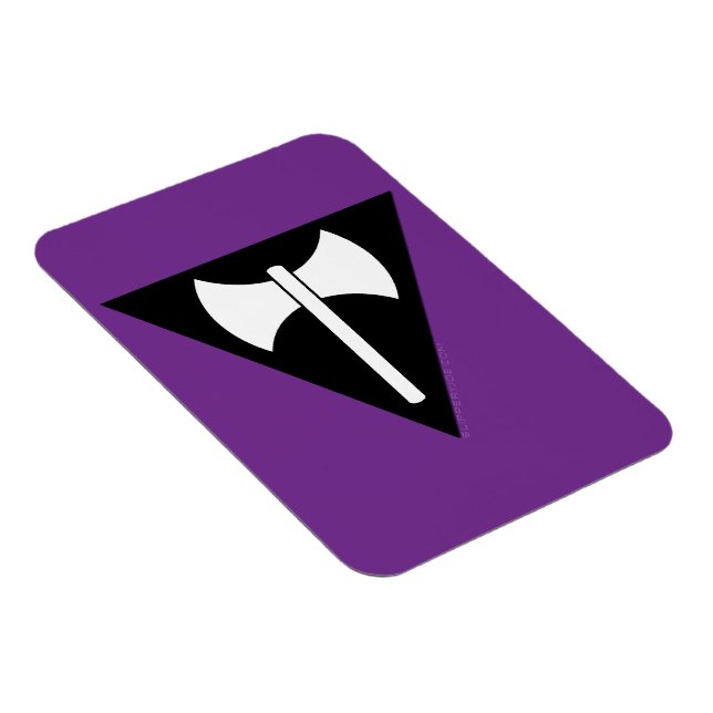 Imán SlipperyJoe bandera del orgullo lesbiano poderoso  (Lado Derecho)