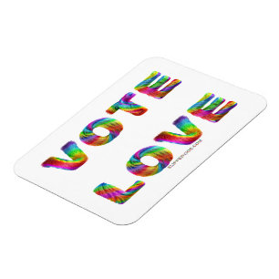 Imán SlipperyJoe voto amor igualdad pelaje de colores d