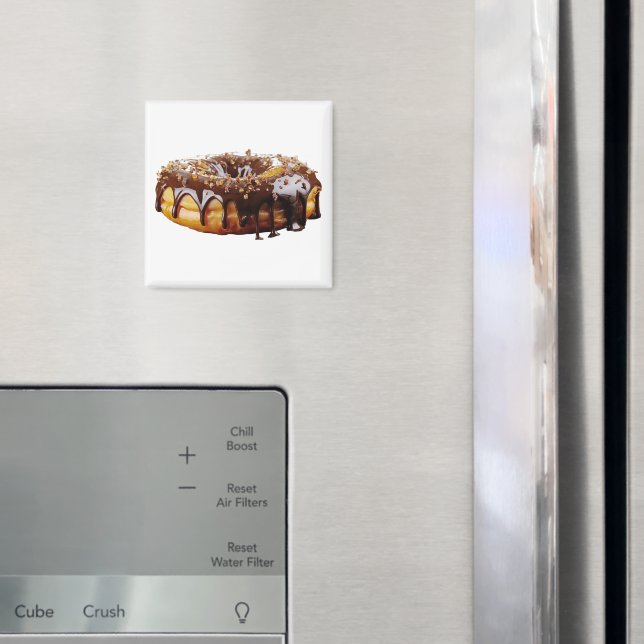 Imán SlipperyJoe's decadent donut covered thick glossy  (In situ (nevera))